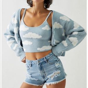 PACSUN - cardigan and cami set